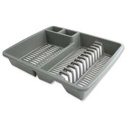 Charles Bentley Dish Drainer Plastic for Standard Draining Boards Silver Ref SPC/DD01