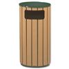 Rubbermaid Howard Regent Round Bin Steel with Bolt Holes - R2350PLEGN