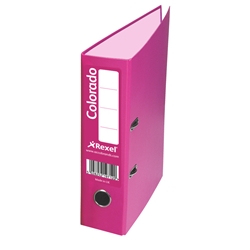 Rexel Colorado Lever Arch File 80mm A4 Pink Ref 3102102 [Pack 10]