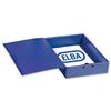 Elba Box File Opaque Polypropylene Rigid 70mm Spine Foolscap Blue Ref 100080828 [Pack 5]