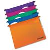 Rexel Multifile Extra Suspension File Polypropylene V-base 15mm Foolscap Assorted Ref 2102572 [Pack 10]