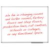 Nobo Classic Drywipe Whiteboard Magnetic with Fixings 1200x2100mm Aluminium Ref 1902649