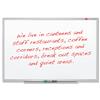 Nobo Euro Drywipe Whiteboard Steel Magnetic and Fixings Markers 1800x900mm Aluminium Ref 1902655