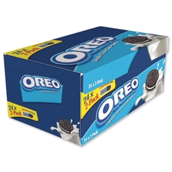 Oreo Mini Biscuits Chocolate-flavoured Sandwich with White Filling Twin Pack Ref A03275 [Pack 48]
