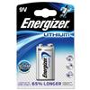 Energizer Ultimate Battery Lithium FSB1 9V Ref 633287 Energizer Ultimate Battery Lithium FSB1 9V Ref 633287