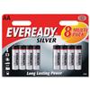 Eveready Silver Battery Carbon Zinc LR06 AA 1.5V Ref 621066 [Pack 8]