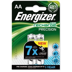 Energizer Battery Rechargeable NiMH Capacity 2400mAh HR6 1.2V AA Ref 632918 [Pack 2]