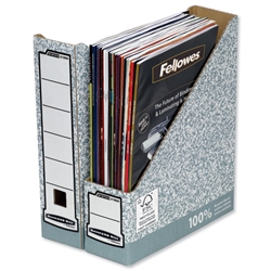 R-Kive System Magazine File Grey and White W78xD258xH311mm Ref 01860 [Pack 20]