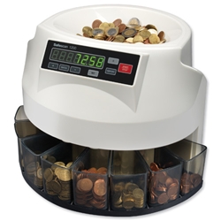 Safescan 1200 GBP Counter and Sorter Automatic 220 Coins/Minute 500 Capacity AC 220-240V 5kg Ref 113-0264