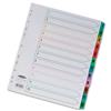 Concord Punched Pocket Index Multicolour Tabbed Europunched - CS98
