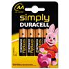 Duracell MN1500 Simply Battery AA Ref 81235210 [Pack 4] - 81235210