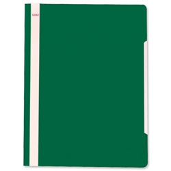 Leitz Standard Data Files Semi-rigid PVC Clear Front 20mm Title Strip A4 Green Ref 4191-00-55 [Pack 25] - Item image