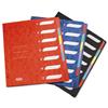 Elba Part File Pressboard Elasticated 12-Part A4 Assorted - 100208945