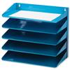 Avery Letter Rack 5-Tier Steel W380xD230xH335mm Blue Ref - 605SBLUE
