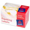 Avery Rectangular Franking Labels 2 per Sheet White - FL05