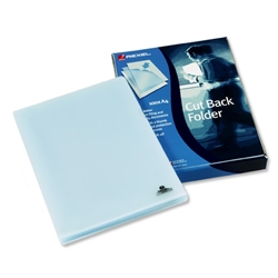 Rexel Cut Back Folder Polypropylene Copy-secure Embossed Finish A4 Clear Ref 12224 [Pack 100]