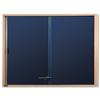 Nobo Display Cabinet Noticeboard Slimline Lockable Sliding Door Oak W1