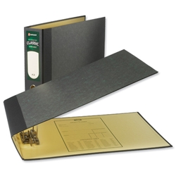 Rexel Classic Lever Arch File Unslotted 75mm Oblong A3 Cloudy Grey Ref 26435 [Pack 2]