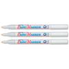 Artline 440 Paint Markers Permanent Indelible Acrylic Fibre Tip Line 1.2mm White Ref EK440 [Pack 12]