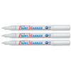 Artline 444 Paint Markers Permanent Indelible Polyacetal Resin Tip Line 0.8mm White Ref EK444 [Pack 12]