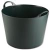 Strata Tuff Tub Plastic Top with Handles 550--580mm Base 470mm H400mm 75 Litre 2.2kg Black Ref GN186