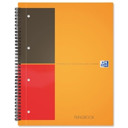 Oxford International ActiveBook 2 Wire Ruled with integral Pocket 160pp A5+ Ref 100104067 [Pack 5]