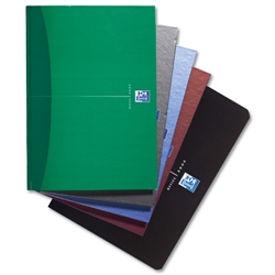 Oxford Office Notebook Casebound Hard Cover Ruled 192pp 90gsm A5 Assorted Ref 100103072 [Pack 5]