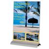 Durable Presenter Sign and Literature Holder Desktop Acrylic with Meta