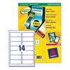 Avery Promotional Labels Laser 99.1x38.1mm Fluorescent Yellow Ref L726