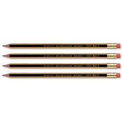 Staedtler 120 Noris Pencil Cedar Wood with Eraser HB Ref 122HBRT [Pack 12]