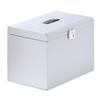 Metal File Box with 5 Suspension Files Tabs and Inserts Foolscap