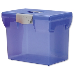 Pierre Henry Freestyle File Box Plastic for Suspension Files A4 W370xD240xH300mm Light Blue Ref 040062