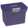 Pierre Henry Freestyle File Box Plastic for Suspension Files A4 W370xD240xH300mm Dark Purple Ref 040081
