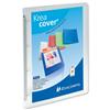 Exacompta Kreacover Ring Binder Polypropylene 15mm 4-Ring A4 Clear Ref 51968E [Pack 12]