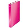 Leitz WOW Ring Binder 2 D-Ring Size 25mm for 250 Sheets A4 Maxi Pink Ref 42410023 [Pack 10]  - FREE Photo Book via Redemption