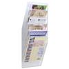Durable Flexiboxx Literature Holder Wall-mountable 6 Pockets Portrait A4 Clear Ref 1709760400