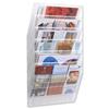 Durable Flexiboxx Literature Holder Wall-mountable 6 Pockets Landscape A4 or 12x A5 Clear Ref 1709785400