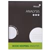 Silvine Analysis Pad Punched 80 Pages 8 Column Portrait A4 Ref A4A8 [Pack 3]