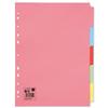 5 Star 5 Part Multicoloured Divider Set A4 - 295160