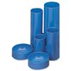 5 Star Desk Tidy with 6 Compartment Tubes Blue - 295845