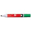 5 Star Xylene/Toluene-Free Drywipe Marker 3mm Green [Pack 12] - 296158