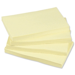 5 Star Re-Move Notes Repositionable Pad of 100 Sheets 76x127mm Yellow [Pack 12]