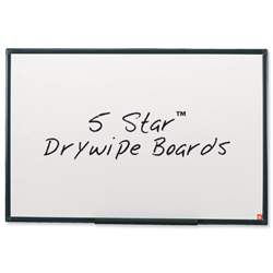 5 Star Drywipe Board Lightweight with Fixing Kit and Pen Tray W1800xH1200mm