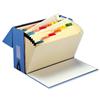 5 Star Expanding Box File 20 Pockets A-Z Foolscap W374xD134xH253mm Blu