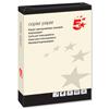 5 Star 80gsm A4 Paper Coloured Copier Cream [500 Sheets]
