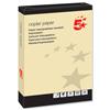 5 Star Office Coloured Copier A4 Paper 80gsm Yellow 5 Sheets 297641