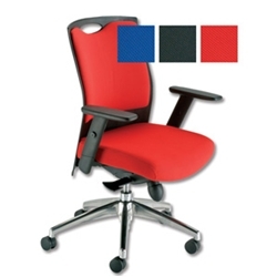 Adroit Rossillion Task Armchair Back H500mm W490xD510xH440-510mm Red Ref KCAG5035STGRED - Item image