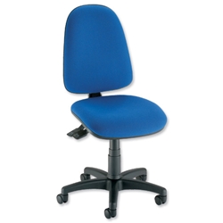 Trexus Office Operator Chair Asynchronous High Back H510mm W465xD450xH425-540mm Blue