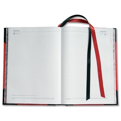 Collins 2012 Big Diary 2 Pages per Day Spring Loaded Spine W210xH297mm A4 Red / Black Ref 42RED - Item image