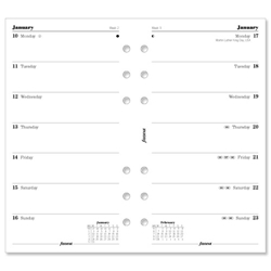 Filofax 2012 Diary Refill Insert Personal Week to PageW95xH171mm Ref 6842611 - Item image